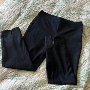 TALBOTS SIZE 4 CHATHAM ANKLE PANTS in dark denim color